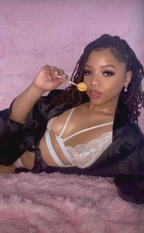 Ebony Lingerie Tits clip