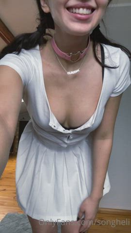 brunette dancing teasing clip