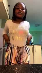 African African American Afro Amateur Dancing Ebony Twerking clip