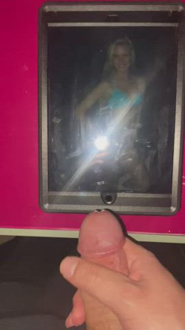 blonde cock cumshot tribute clip