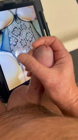 big tits cumshot tribute clip