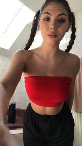 shy teen tits clip