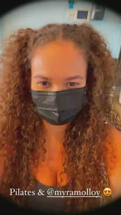 Cleavage Madison Pettis Spandex clip