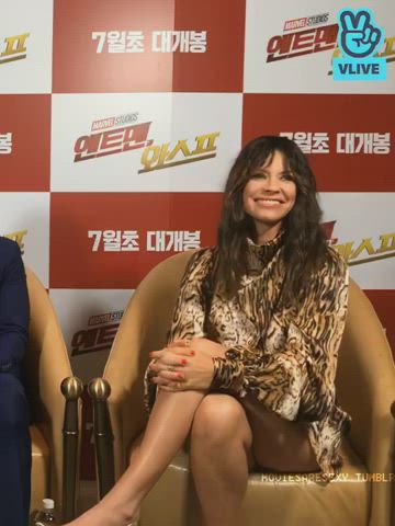 celebrity evangeline lilly legs clip