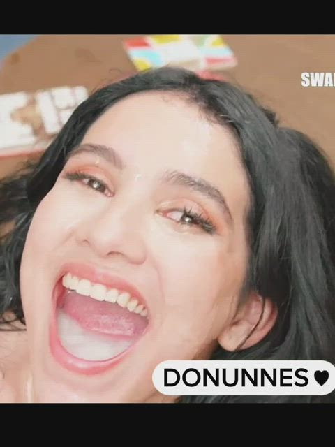 cum swallow swallowing pornstar clip