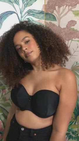 bra busty cleavage clip