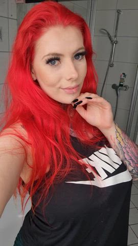 piercing redhead tattoo tattooed clip