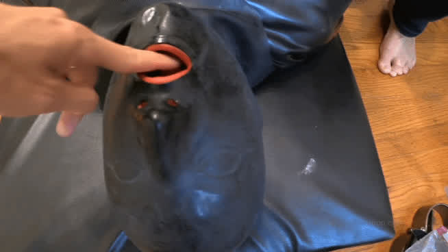 bondage femdom fetish latex rubber clip
