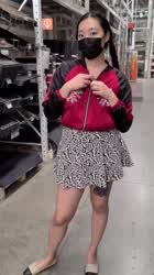 I love shopping, naked