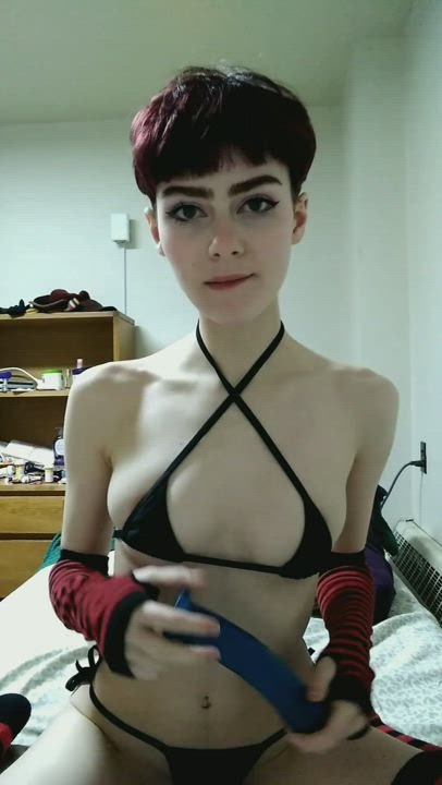 blowjob dildo ftm trans clip
