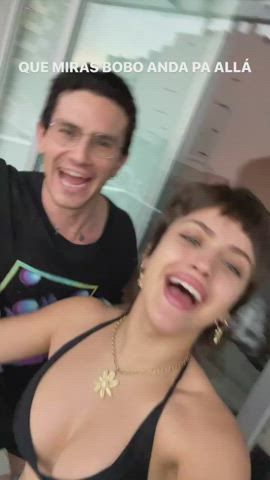 argentinian bouncing tits celebrity clothed clip