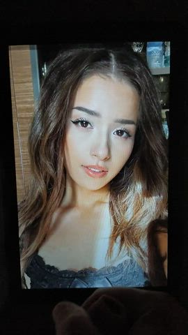 asian brunette celebrity cum cumshot facial gamer girl pokies tiktok tribute clip