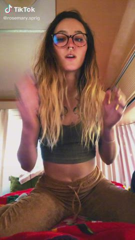 Glasses Handjob TikTok Tongue Fetish clip