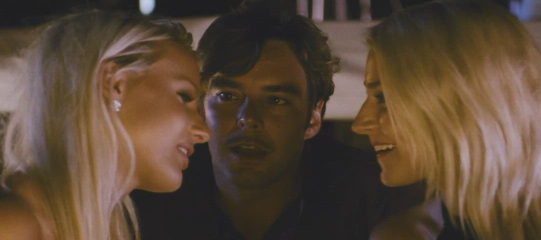 blonde boat kissing girls-kissing clip