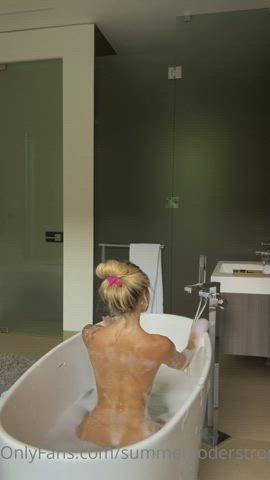 Ass Bathtub Bending Over Bubble Butt clip