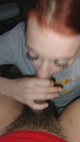 Amateur Blowjob Blue Eyes Girlfriend Homemade Pawg Redhead clip