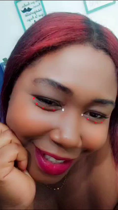 camgirl ebony lips model seduction sensual webcam clip