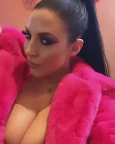 Angela White Big Tits Boobs Cleavage Close Up Natural Tits Pornstar Tits clip