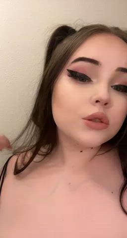 boobs cute spit clip