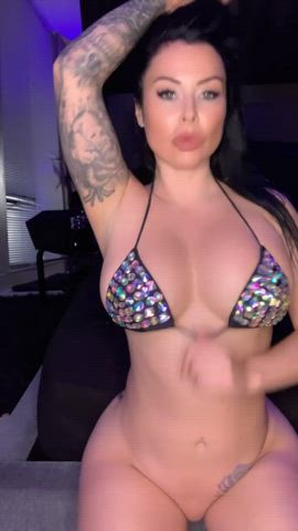 Busty Curvy Tattoo Porn GIF by amandaschmanda