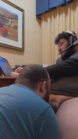 bear blowjob cock gay clip