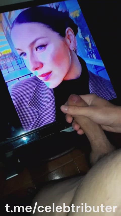 caitriona balfe celebrity cum cumshot facial tribute clip