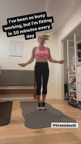 Bouncing Tits Celebrity Spandex clip