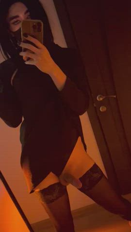 crossdressing femboy stockings clip
