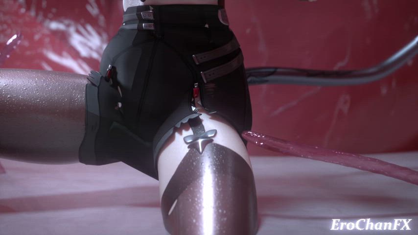 3d animation bulge cum cute double penetration rough solo tentacles clip