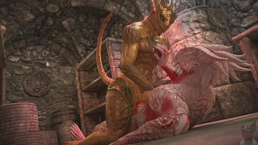 3d animation cartoon monster-sex clip