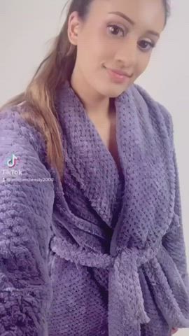 big tits natural tits shaved pussy teen tiktok clip