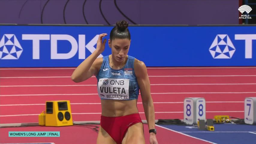 European Fitness Muscular Girl Serbian Sport clip