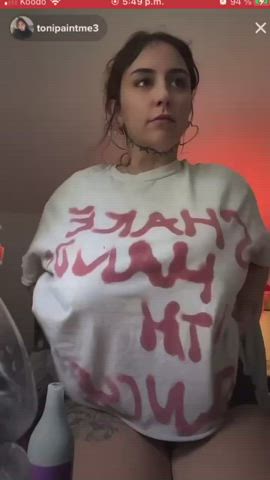 big tits flashing nipple nipslip tiktok tits clip
