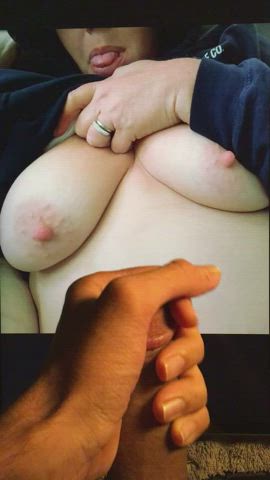 bbw cum tits tribute clip
