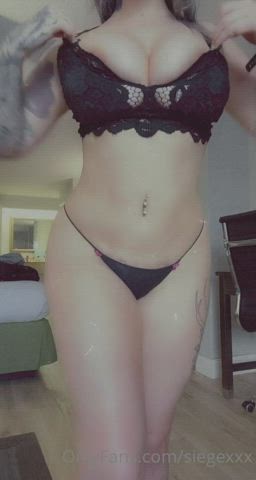 big tits lingerie striptease clip