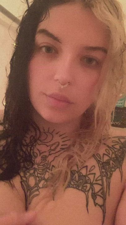 Big Tits Goth Shower clip