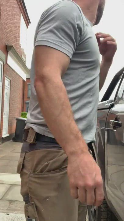 Outdoor Solo Uncut Voyeur clip