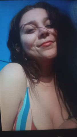 big tits cum cum on tits cumshot male masturbation masturbating solo white girl clip