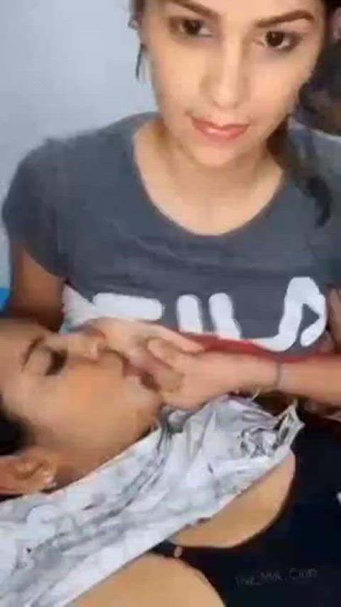 breastfeeding eye contact lesbians clip