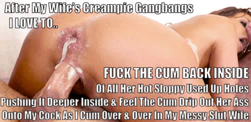 Creampie Gangbang Hotwife Messy Sloppy clip
