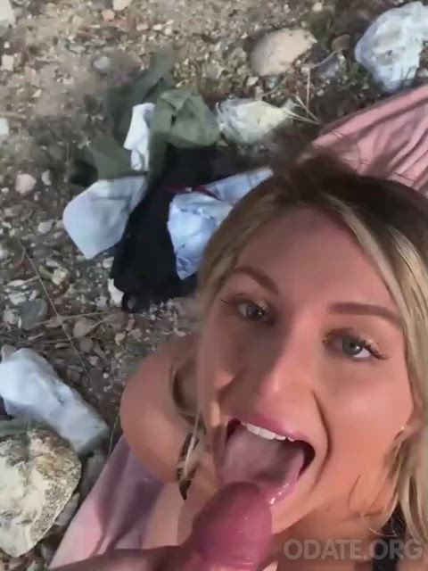 big tits blowjob cowgirl cumshot doggystyle handjob outdoor shaved pussy clip
