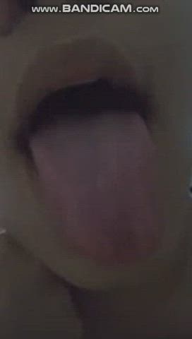 lips tease tongue fetish clip