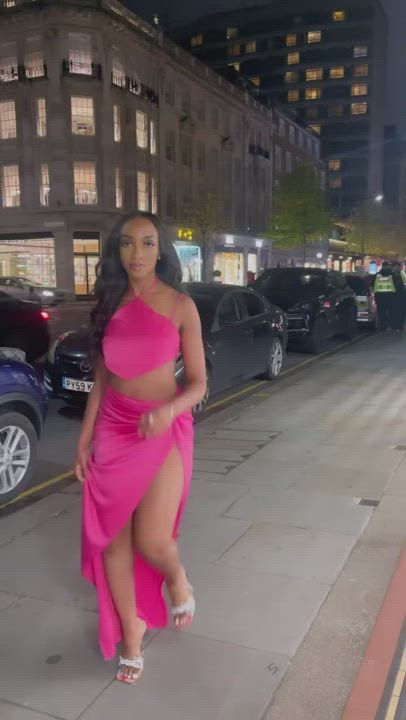 Candid Dress High Heels Legs clip
