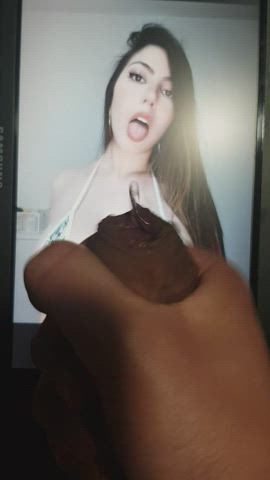 Cum tribute to sexy latina cosplayer