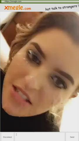 amateur couple cum facial pov webcam clip