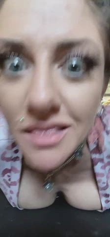 Boobs Busty Cleavage Close Up Homemade Legs Rubbing Stretching Teasing Tits clip
