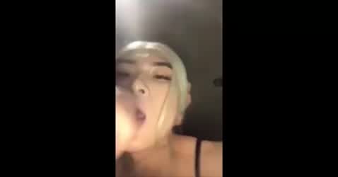 asian blonde blowjob clip