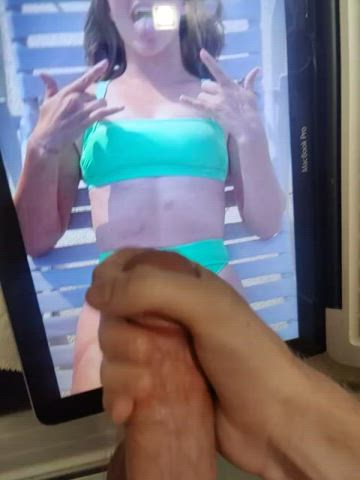 babe bikini cute jerk off masturbating tribbing tribute clip
