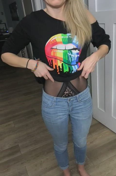 Blonde Lingerie Skinny clip