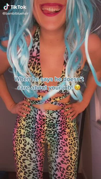 Blue Hair TikTok clip